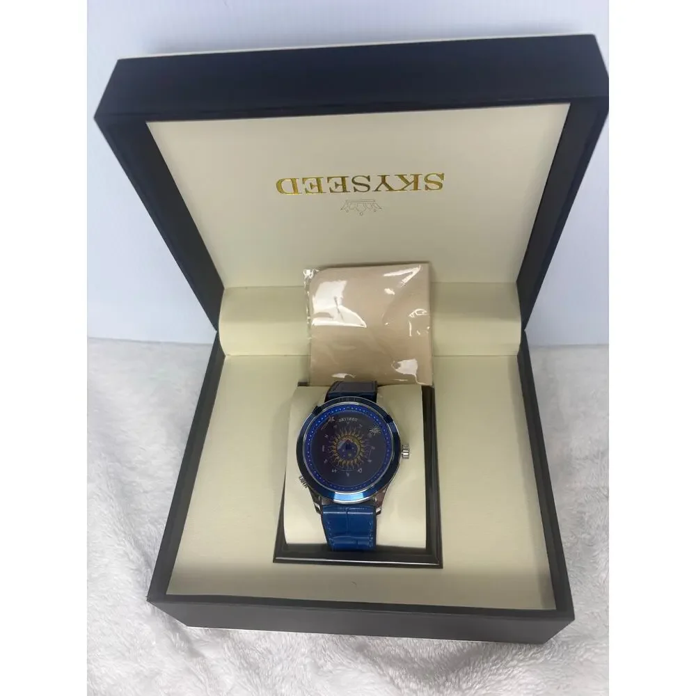 Stunning Skyseed Blue Zodiac Automatic Unisex Watch - New!